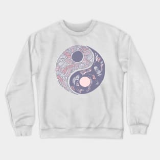 Npink Abstract Yin Yang Crewneck Sweatshirt